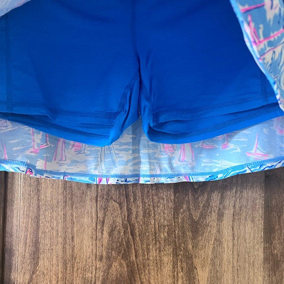 Lilly Pulitzer Blue Sailboat Skort - Picture 2 of 3